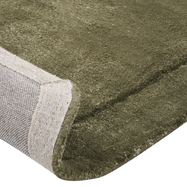 Teppich BERANI Dunkelgrün 80 x 250 cm Viskose