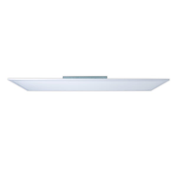 LED Aufbaupanel NICOLA, Aufbauleuchte aus Metall und Kunststoff mit fest verbauten LEDs in neutralweiß, Panel für Innenräume 119,5 x 29,5 cm