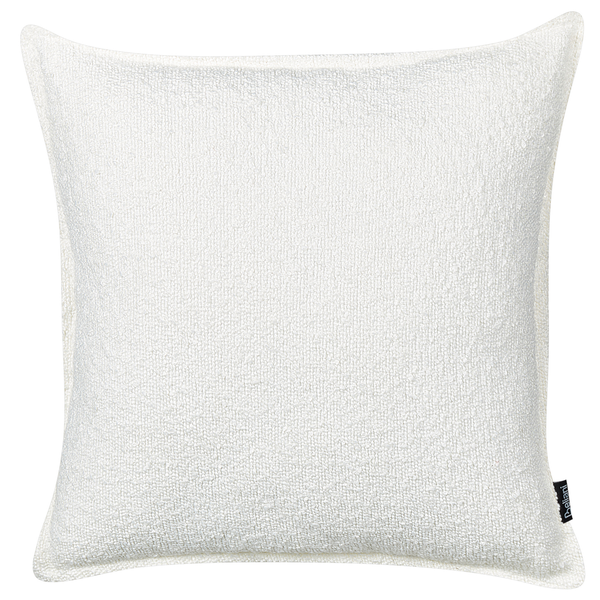 Dekokissen 2er Set SENECIA Bouclé 45 x 45 cm Cremeweiß Ohne Muster