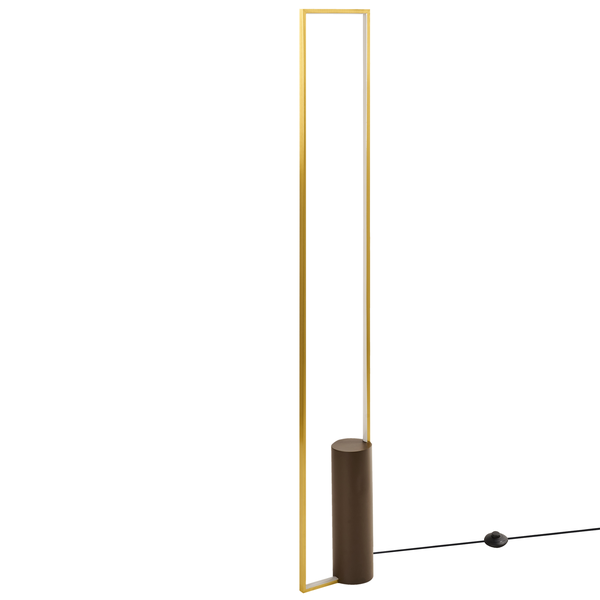 LED Stehlampe PATRICIO Metall Gold