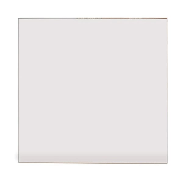 Quadratische Platte aus Glas oder Kunststoff