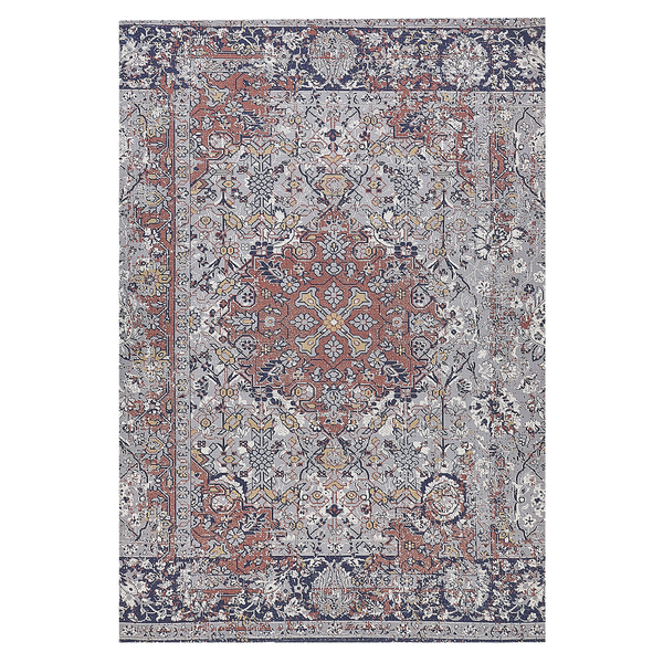Teppich mehrfarbig orientalisches Muster 140 x 200 cm Kurzflor KORGAN