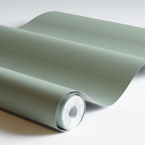 Duro Wallpaper Tapete Uni Moosgrün - 53 cm x 10.05 m - 662226