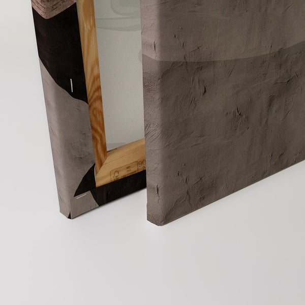 Nahaufnahme einer Leinwand auf einem Holzkeilrahmen