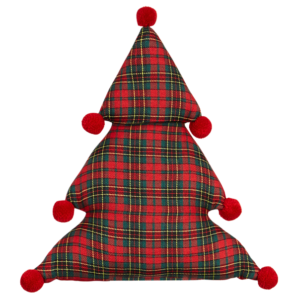 Dekokissen Weihnachtsbaum rot / grün 35 x 30 cm 2er Set TREAT