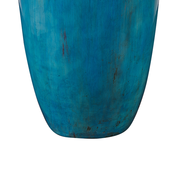 Dekovase MILETUS Keramik 42 cm Blau