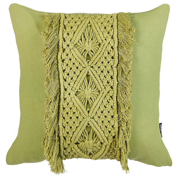 Dekokissen 2er Set KALAM Baumwolle 45 x 45 cm Grün Geometrisches Muster