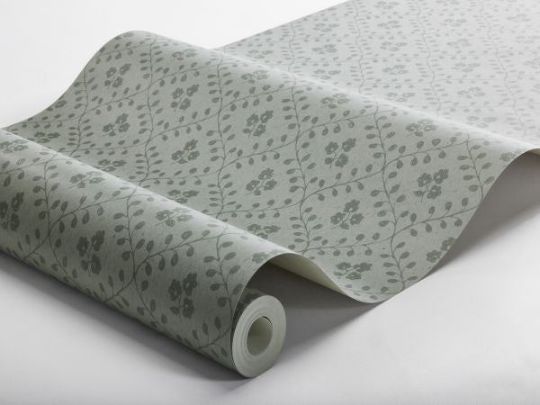 Borastapeter Tapete Blumen Blau - 53 cm x 10.05 m - 662578