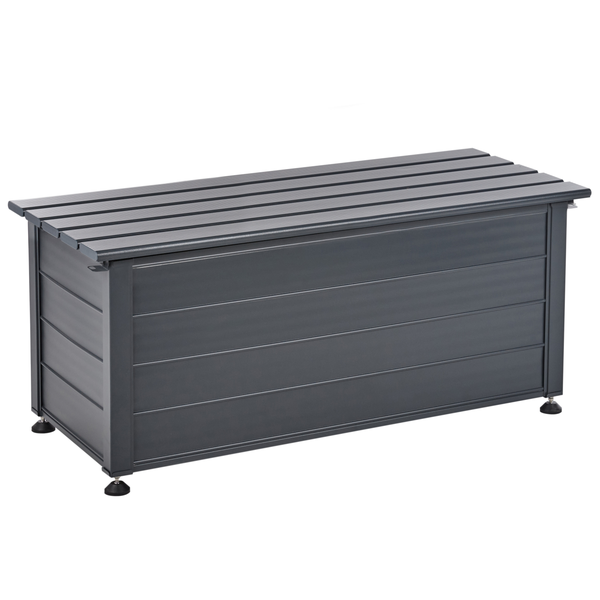 Aufbewahrungsbox CAMPALTO Metall 113 cm 50 cm Dunkelgrau