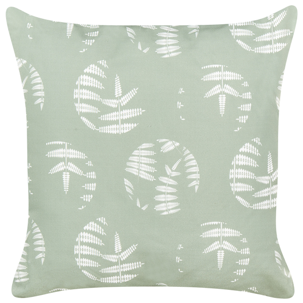 Gartenkissen 2er Set ALASSIO 45 x 45 cm Grün Pflanzenmuster
