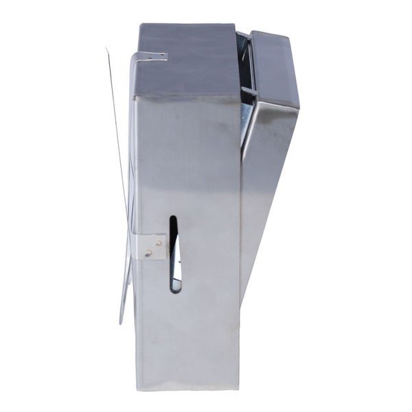 Wandbriefkasten aus Metall in Seitenansicht