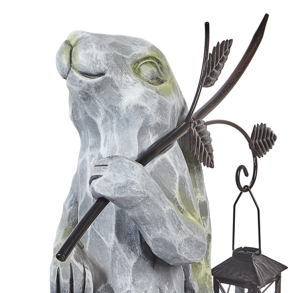 Dekofigur Hasenform grau 37 cm NOLAY