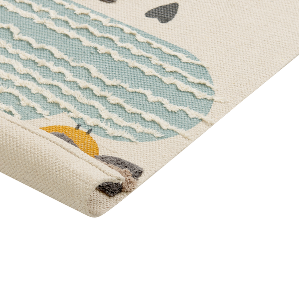Kinderteppich BLANG Beige 80 x 150 cm Baumwolle