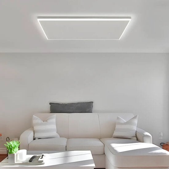 Infrarotpanel Quality Heating HT-Serie 128x63cm 840W Metall weiß RAL9016 inkl. LED-Stimmungsbeleuchtung & Fernbedienung