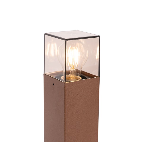 Industrielle Stehleuchte für den Außenbereich, rostbraun, 50 cm, IP44 – Dänemark