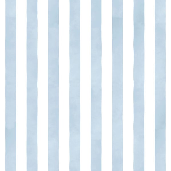 ESTAhome Tapete Streifenmuster Blau und Weiß - 53 cm x 10.05 m - 131304