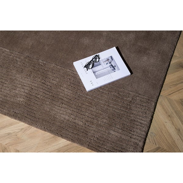 Matteo Teppich 350x253cm Braun. 253 X 350 X 2 cm