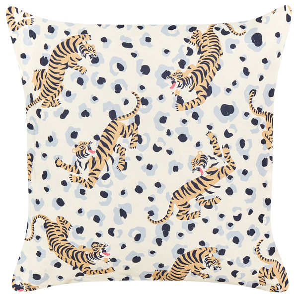 Gartenkissen 2er Set ARENZANO 45 x 45 cm Beige Tiermuster