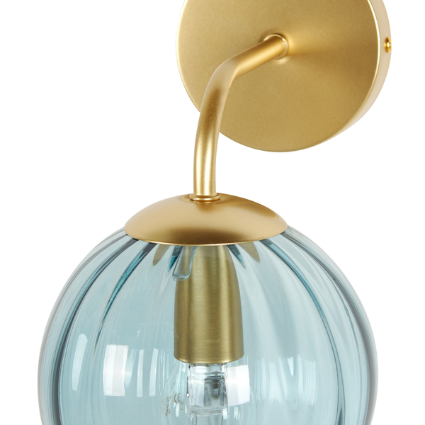 Wandlampe BOOMI Metall Blau