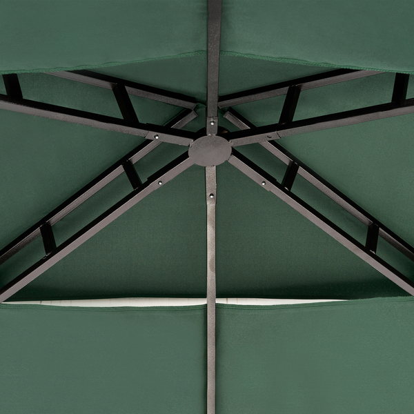 Pavillon NARO Metall 240 cm 148 cm Dunkelgrün