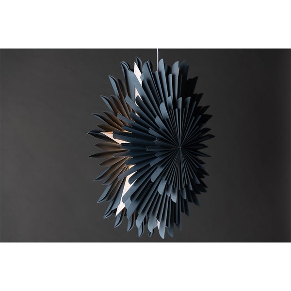 Sälen Weihnachtsstern mit Licht Papier Ø60 cm Pendelleuchte blau. 60 X 21 X 60 cm