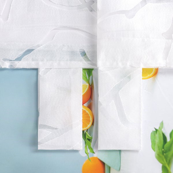 Dekoschals mit Orangenmuster