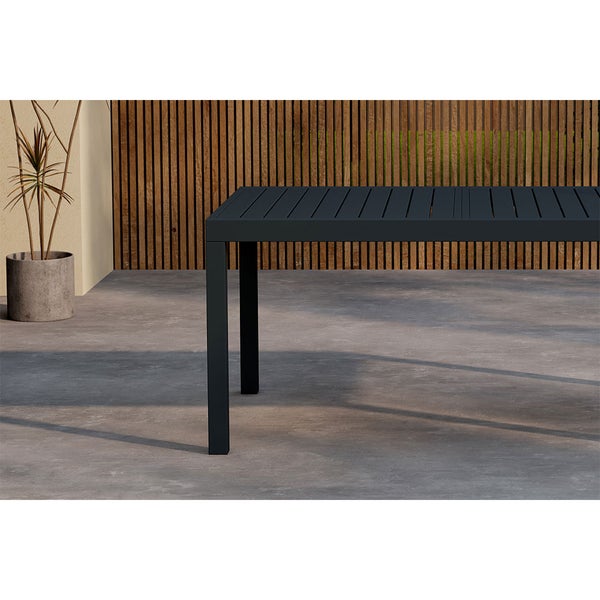 Capo Gartentisch mit Auszug 160/240 cm schwarz. 100 X 160 X 75 cm