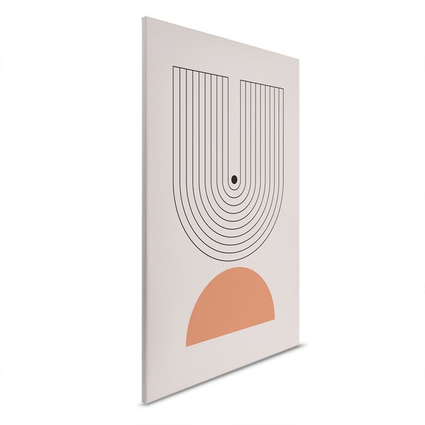 Dekoratives Wandbild mit geometrischem Design auf Leinwand