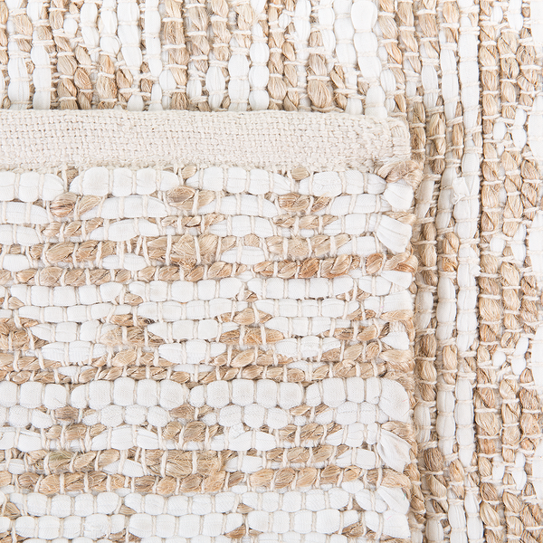 Teppich TUNCELI Beige 80 x 150 cm Baumwolle