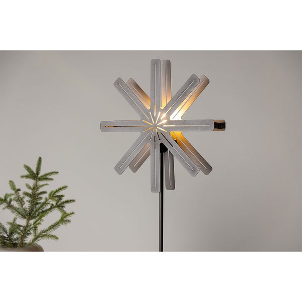 Säfsen Weihnachtsstern Tischlampe mocca. 40 X 40 X 80 cm