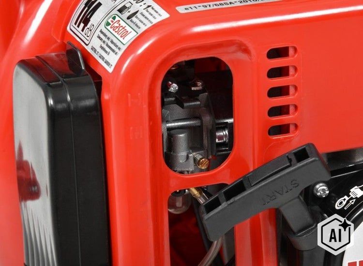 Hecht Benzin Sprühgerät mit 14 Liter Tank und 3 in 1 Funktion als Gebläse, Zerstäuber und Granulatstreuer.