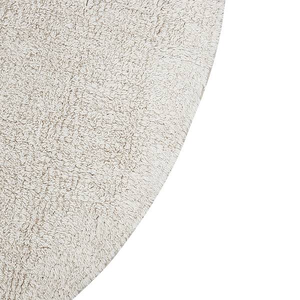 Kinderteppich HEART Beige ø 140 cm Baumwolle