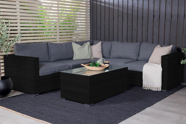 Amazon Loungeset 2 Teile grau,schwarz. 1 X 1 X 1 cm