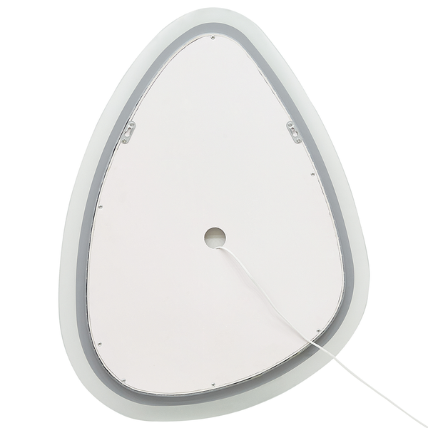 LED-Badezimmer-Spiegel BETHUNE 58 cm 78 cm Silber