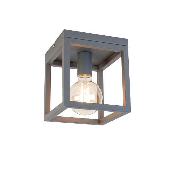 Industrielle smarte Deckenleuchte dunkelgrau inkl. Wifi G95 - Cage