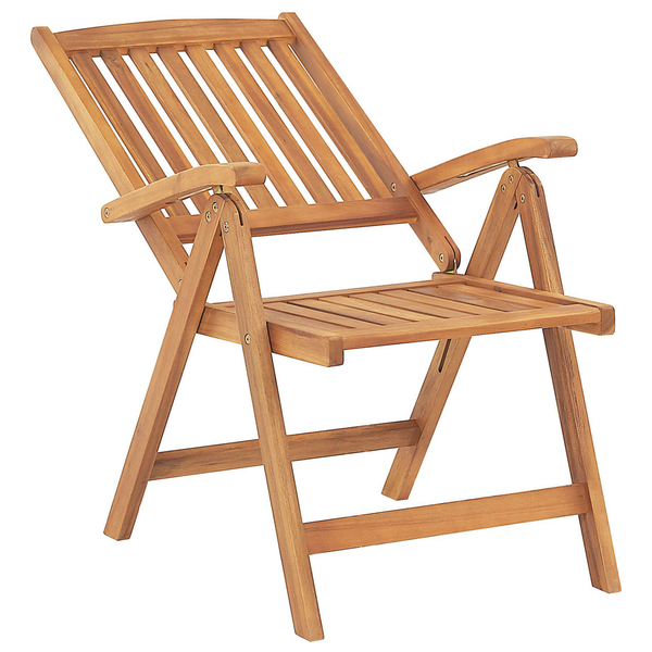 Bistro Set inkl. Kissen klappbar JAVA Akazienholz Dunkelrot
