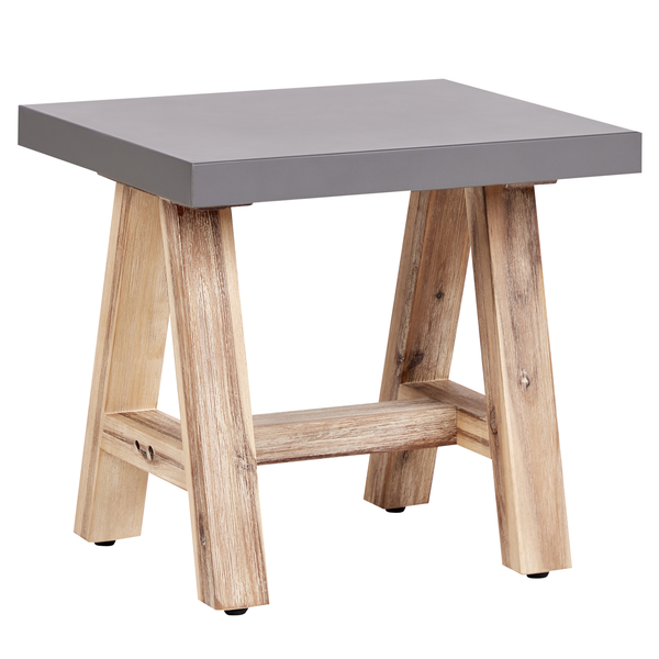 Gartenmöbel Set mit Hockern 6-Sitzer TONNARE Beton Grau