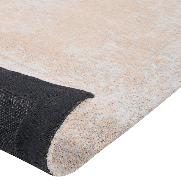 Teppich BEYKOZ Beige 80 x 300 cm Baumwolle