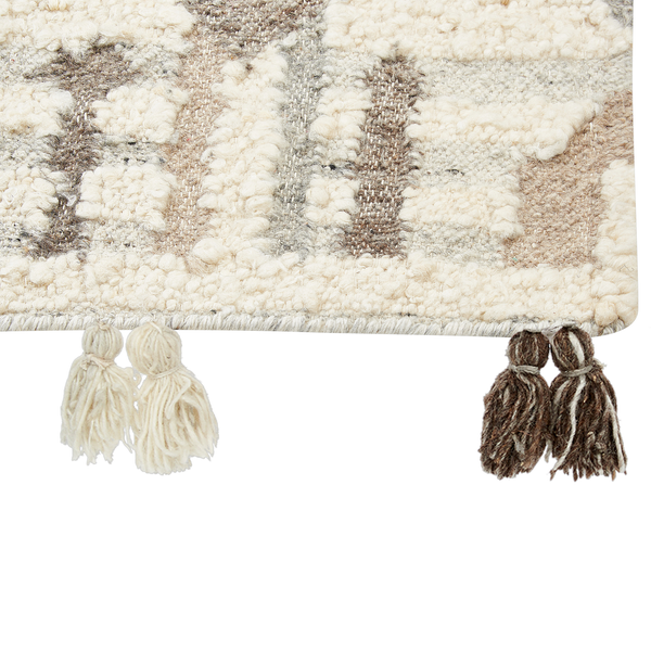 Teppich KAGHTSRASHEN Beige 80 x 150 cm Wolle Kelim