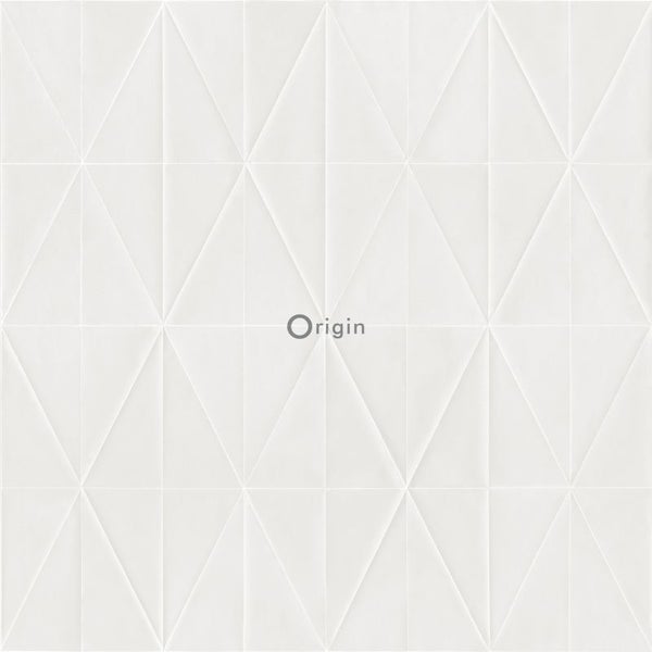 Origin Wallcoverings Tapete grafische Form Crême-Weiß - 53 cm x 10.05 m - 347212
