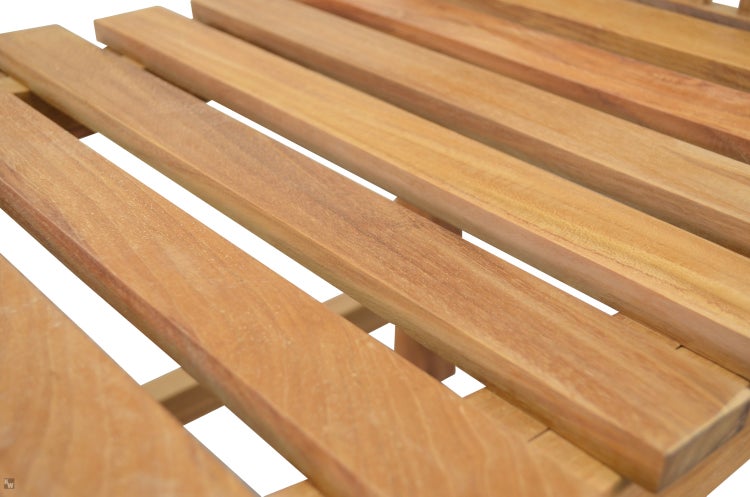 Teak Gartensessel ohne Armlehnen massiv wetterfest premium