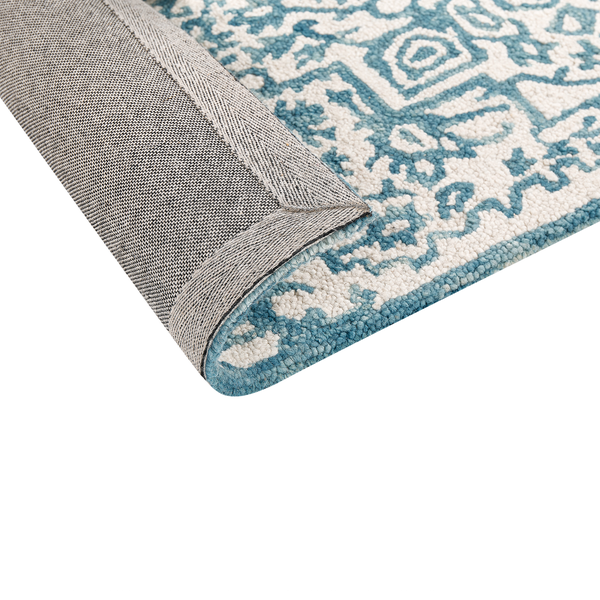 Teppich AHMETLI Blau 80 x 150 cm Wolle