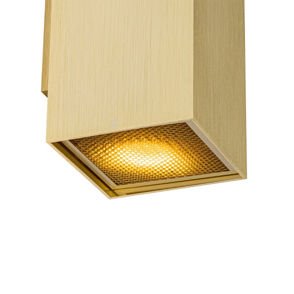 Design-Wandleuchte Gold quadratisch 2-flammig - Sab Honey
