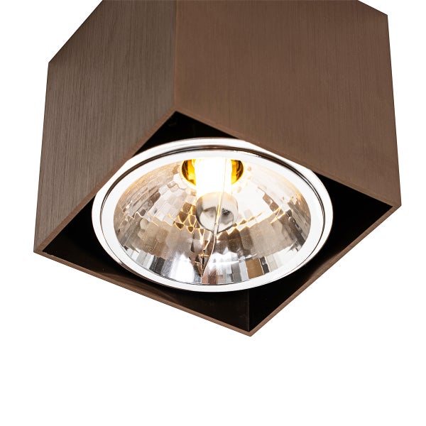 Design-Spot dunkelbronze quadratisch – Box