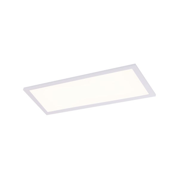 LED Aufbaupanel NICOLA, Aufbauleuchte aus Metall und Kunststoff mit fest verbauten LEDs in neutralweiß, Panel für Innenräume 29,5 x59,5 cm