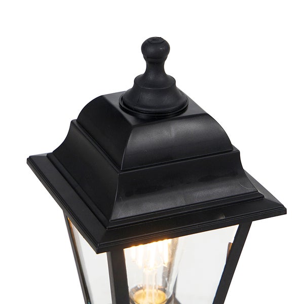 Klassische Außenstange schwarz 44 cm IP44 - Hauptstadt