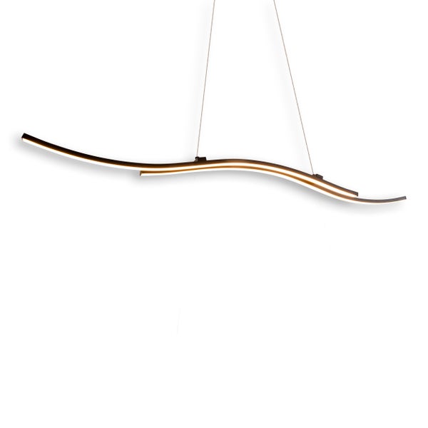 Geschwungene LED-Pendelleuchte