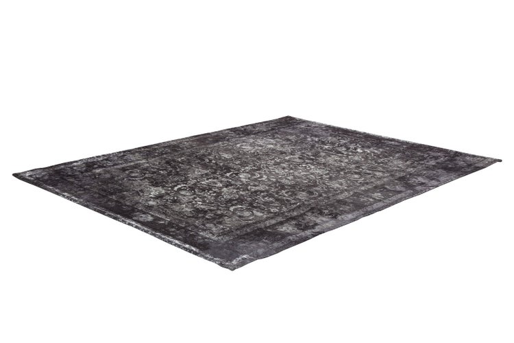 Flachflor Teppich Indira Grau Vintage 140 x 200 cm