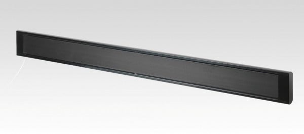 Terrassenheizer Quality Heating Ecosun 1500 Watt 1580x140x45 mm Aluminium schwarz inkl. Montagehalterung, spritzwassergeschützt, IP44, für Außenbereich geeignet