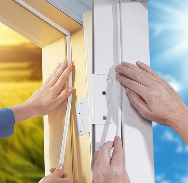 Simple Fix Zugluftstopper für Türen - 100 cm x 5 cm - Türdichtung - Zugstopper Haustür und Fenster - Gris